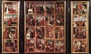 unknow artist Triptych with Scenes from the Life of Christ Germany oil painting reproduction